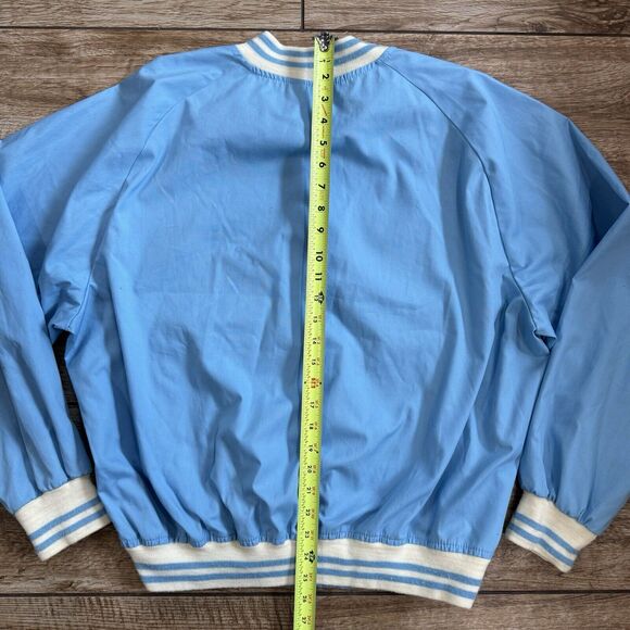 Vintage Sears Thin Bomber Jacket Light Blue Size XXL - Picture 6 of 12